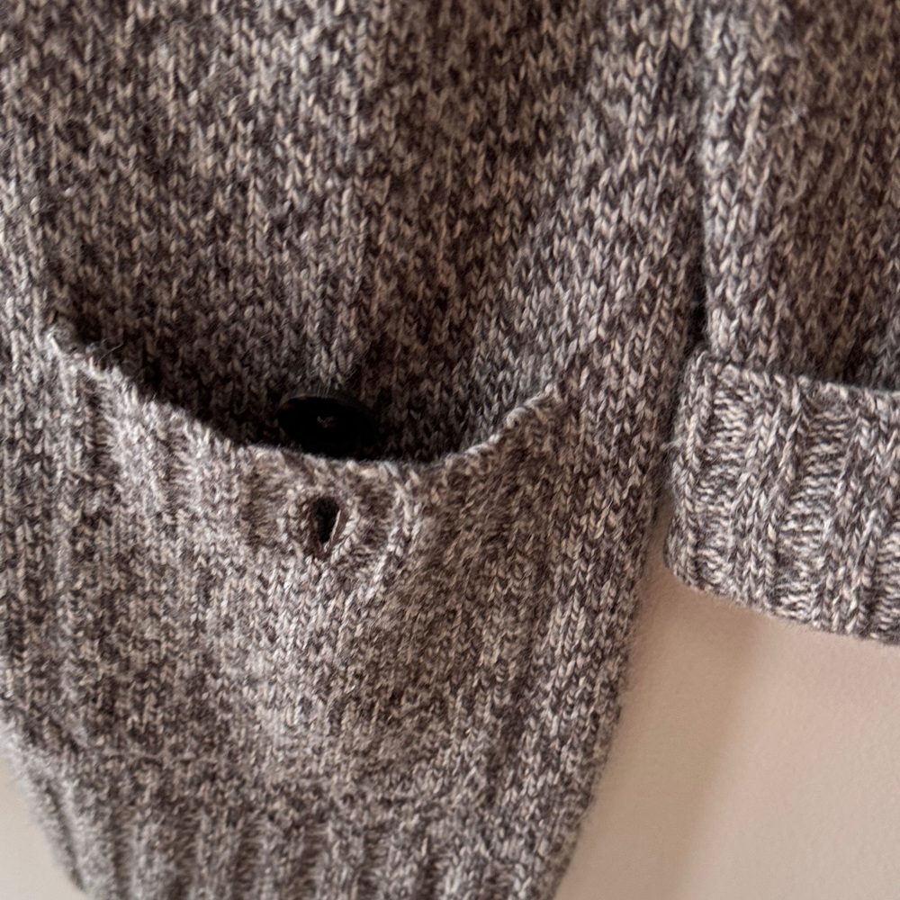 Lands' End Brown Knit Cardigan/Sweater - Picture 6 of 12